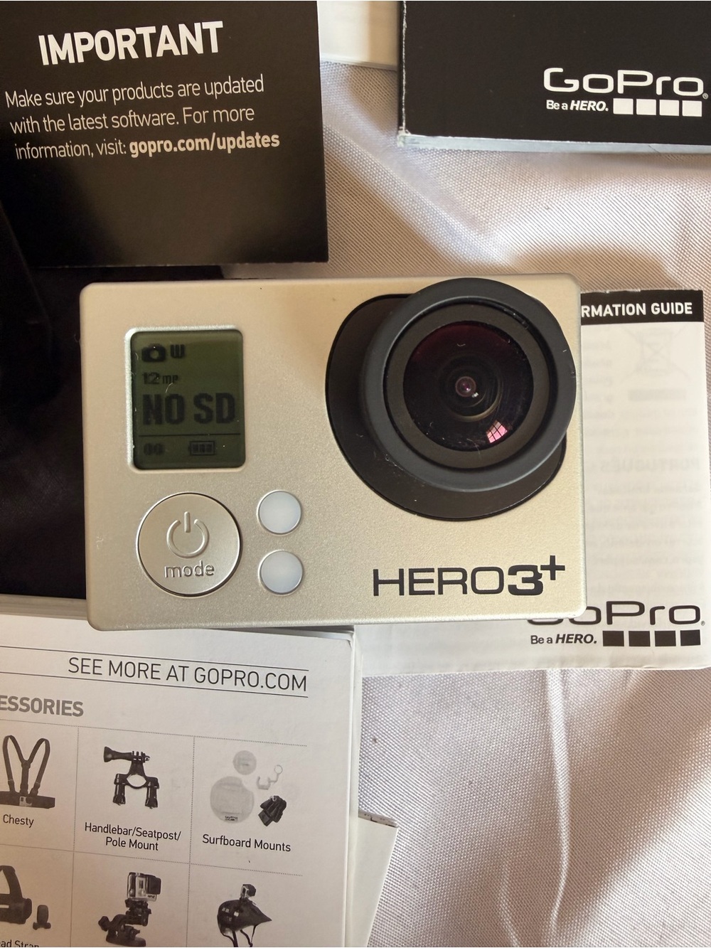 GoPro HERO3+ black edition Silver Action Camera - Silver